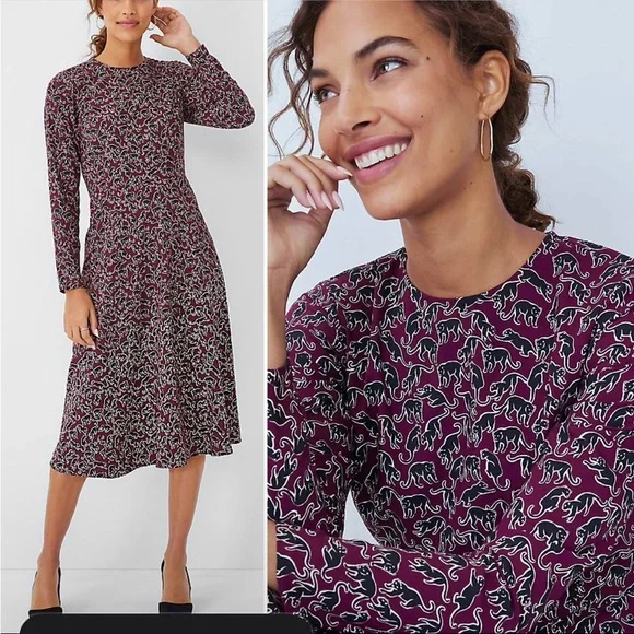 ann taylor long sleeve flare dress Pink Bell Sleeve Prom Queen Gown By Priscilla of Boston, M – THE VAULT  COLLECTIVE & ELSWHEN ELSEWEAR